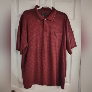 Van Heusen Red Short Sleeve Polo Shirt